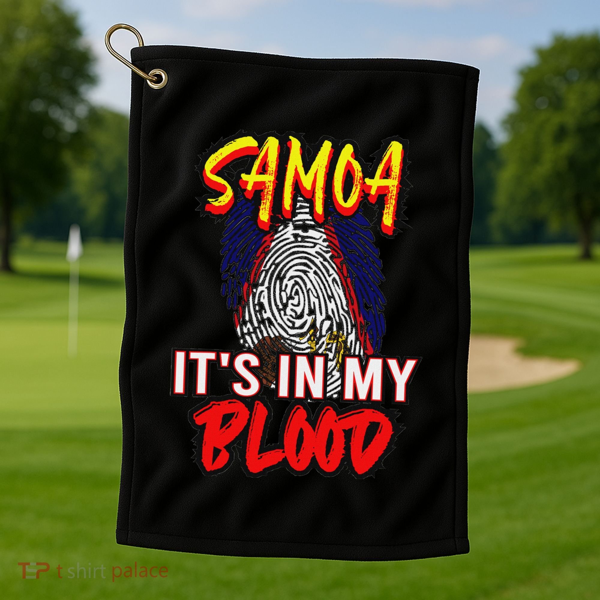 American Samoa Samoan Polynesian Golf Towel