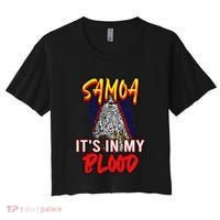 American Samoa Samoan Polynesian Women's Crop Top Tee thumb 0