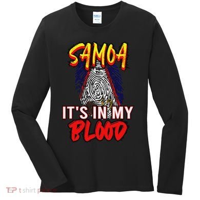 American Samoa Samoan Polynesian Women's Long Sleeve Shirt