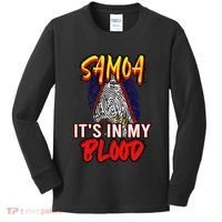 American Samoa Samoan Polynesian Kids Long Sleeve Shirt thumb 0