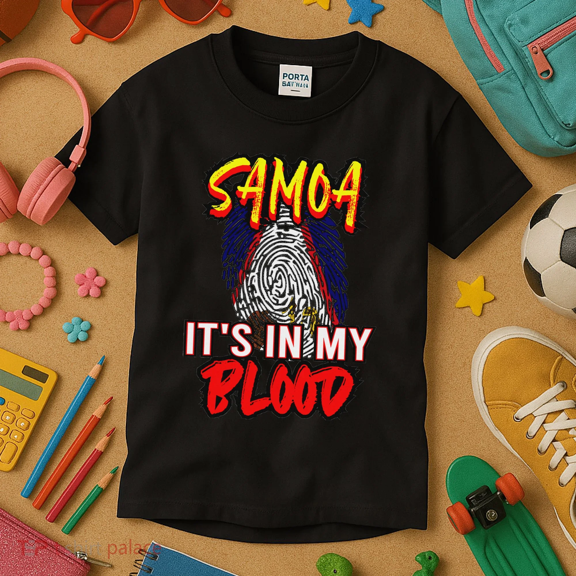 American Samoa Samoan Polynesian Kids T-Shirt