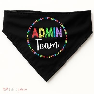 Admin Squad School Assistant Principal Team Administrator USA-Made Doggie Bandana