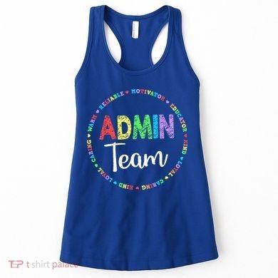 Admin Squad School Assistant Principal Team Administrator Women's Tank Top