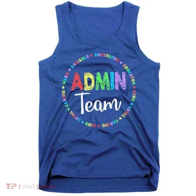 Admin Squad School Assistant Principal Team Administrator Tank Top