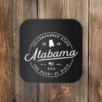 Alabama State Slogan Travel Vacation Coaster thumb 0