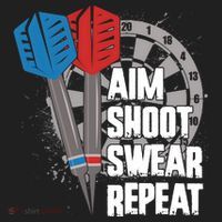 Aim Shoot Swear Repeat Dart Game Women's Sweatshirt thumb 2