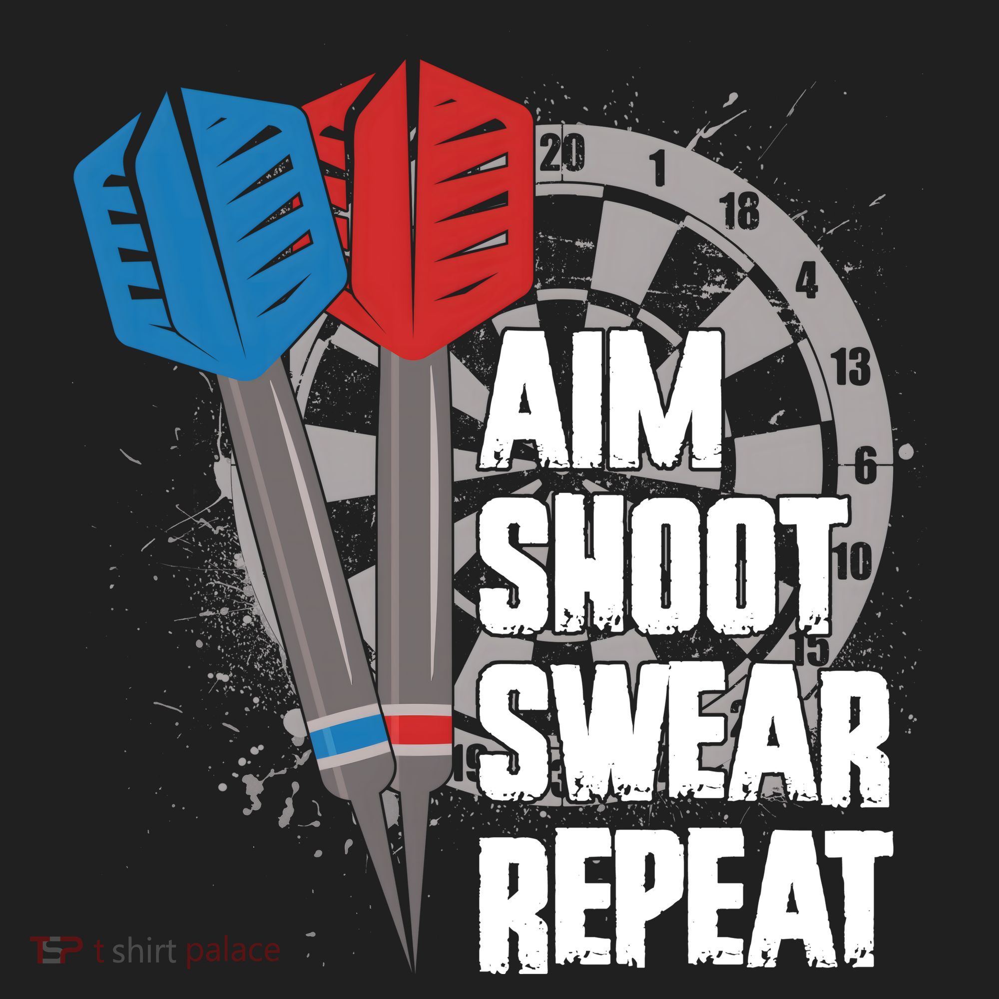 Aim Shoot Swear Repeat Dart Game Women's Sweatshirt