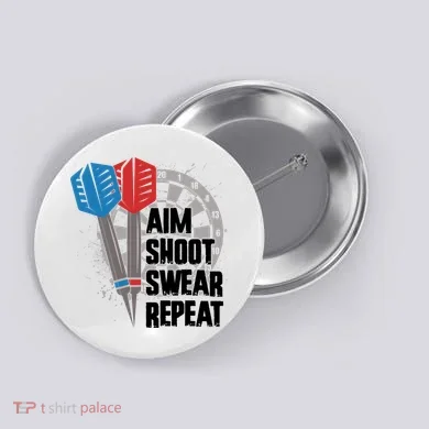 Aim Shoot Swear Repeat Dart Game Button
