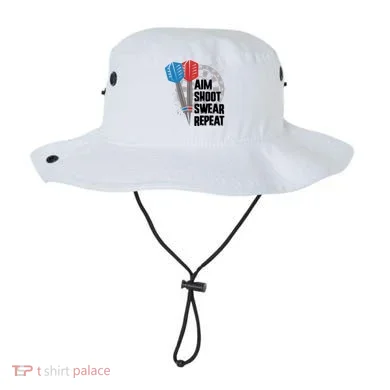 Aim Shoot Swear Repeat Dart Game Bucket Hat