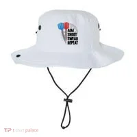 Aim Shoot Swear Repeat Dart Game Bucket Hat thumb 0