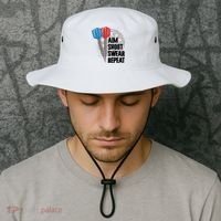Aim Shoot Swear Repeat Dart Game Bucket Hat thumb 2