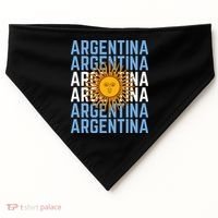 Argentina Sun Soccer Fan USA-Made Doggie Bandana thumb 0