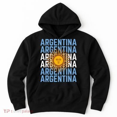 Argentina Sun Soccer Fan Hoodie