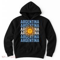 Argentina Sun Soccer Fan Hoodie thumb 0