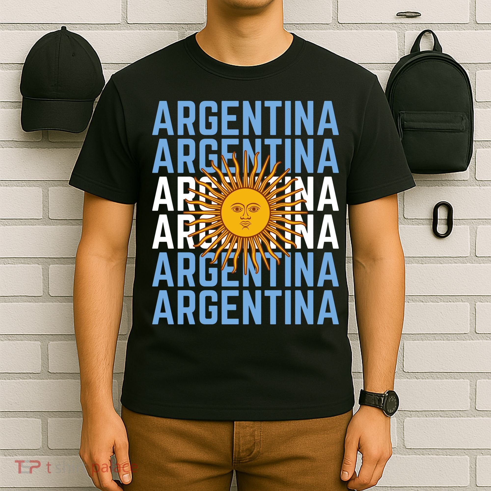 Argentina Sun Soccer Fan T-Shirt