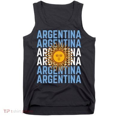 Argentina Sun Soccer Fan Tank Top