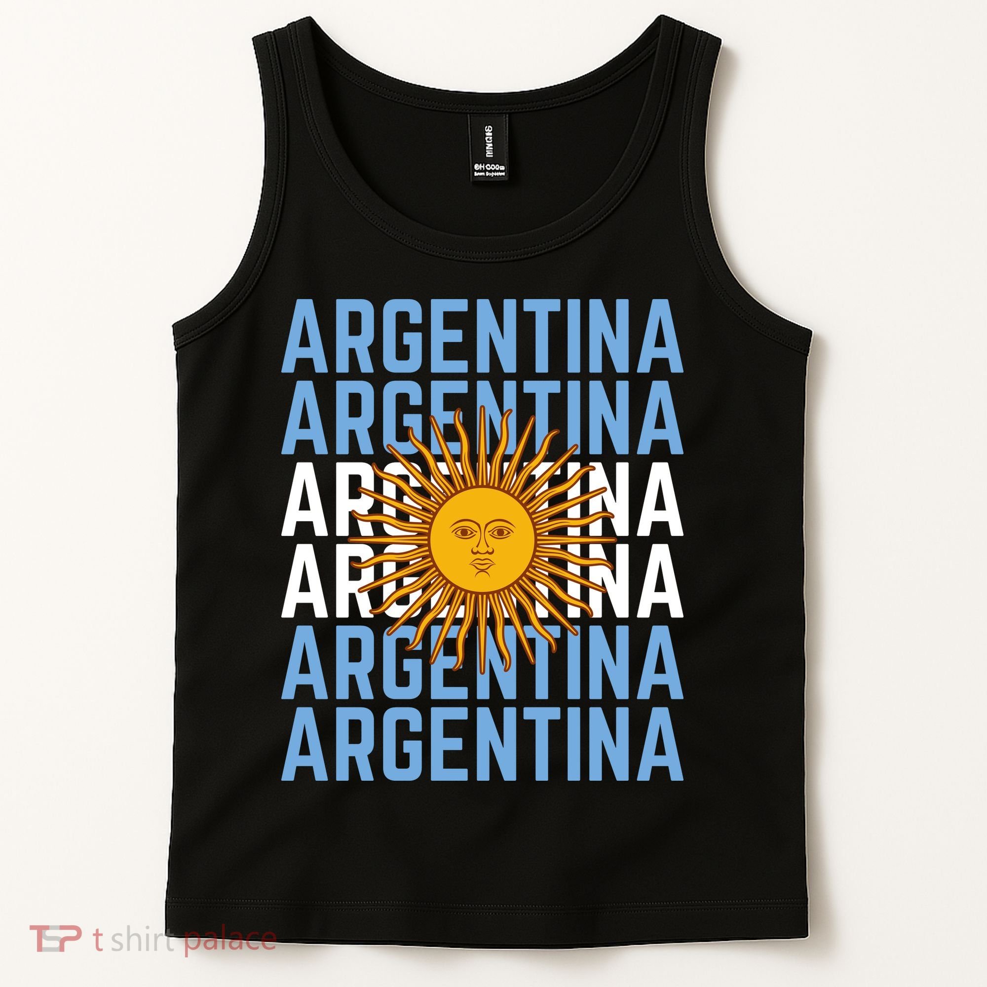 Argentina Sun Soccer Fan Tank Top