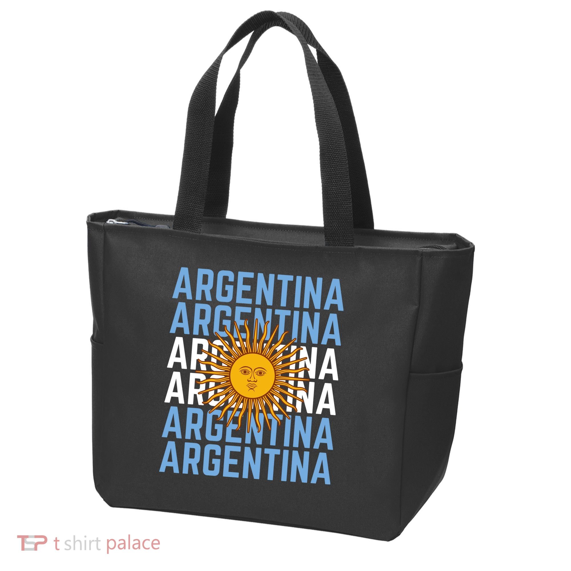 Argentina Sun Soccer Fan Tote Bag