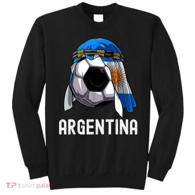 Argentina Soccer Support Team Jersey Argentinian Flag Sweatshirt