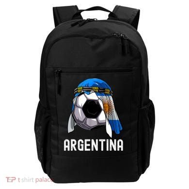 Argentina Soccer Support Team Jersey Argentinian Flag Backpack