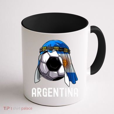 Argentina Soccer Support Team Jersey Argentinian Flag Coffee Mug back