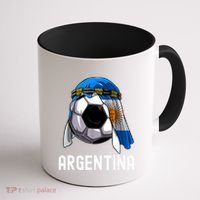 Argentina Soccer Support Team Jersey Argentinian Flag Coffee Mug thumb 1