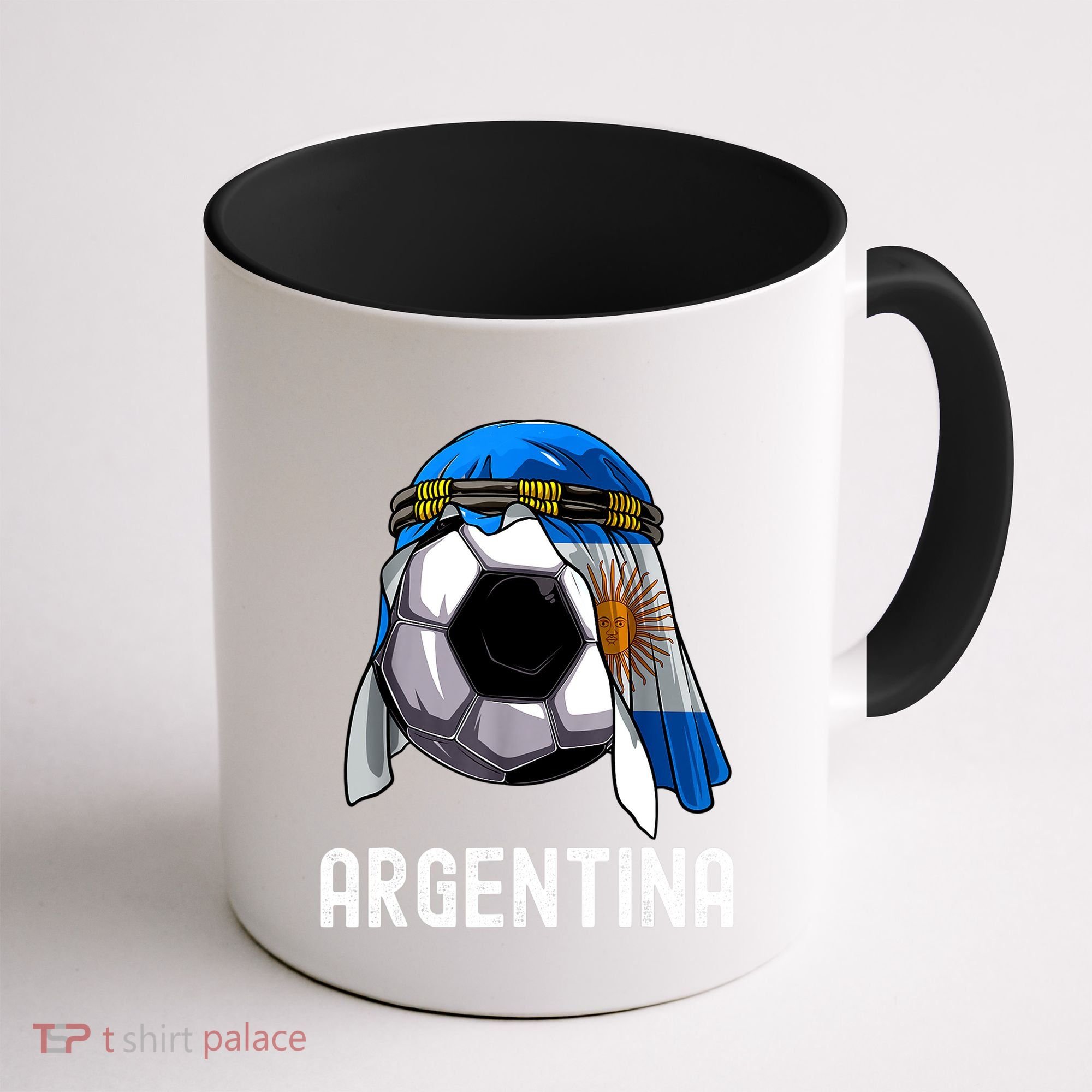 Argentina Soccer Support Team Jersey Argentinian Flag Coffee Mug