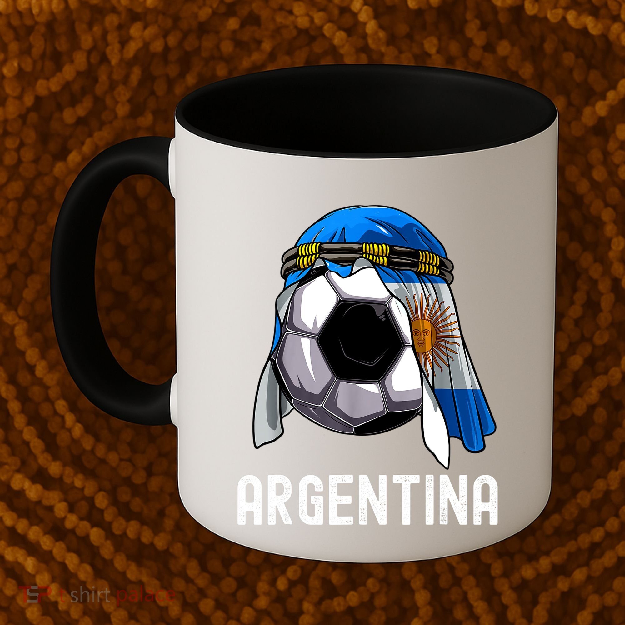 Argentina Soccer Support Team Jersey Argentinian Flag Coffee Mug