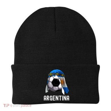 Argentina Soccer Support Team Jersey Argentinian Flag Beanie