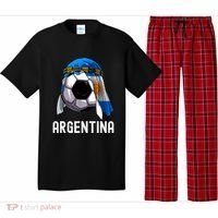 Argentina Soccer Support Team Jersey Argentinian Flag Pajama Set thumb 0