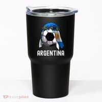 Argentina Soccer Support Team Jersey Argentinian Flag Tumbler thumb 0