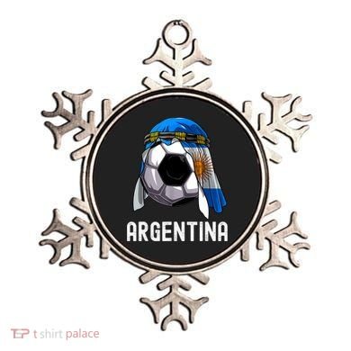 Argentina Soccer Support Team Jersey Argentinian Flag Ornament