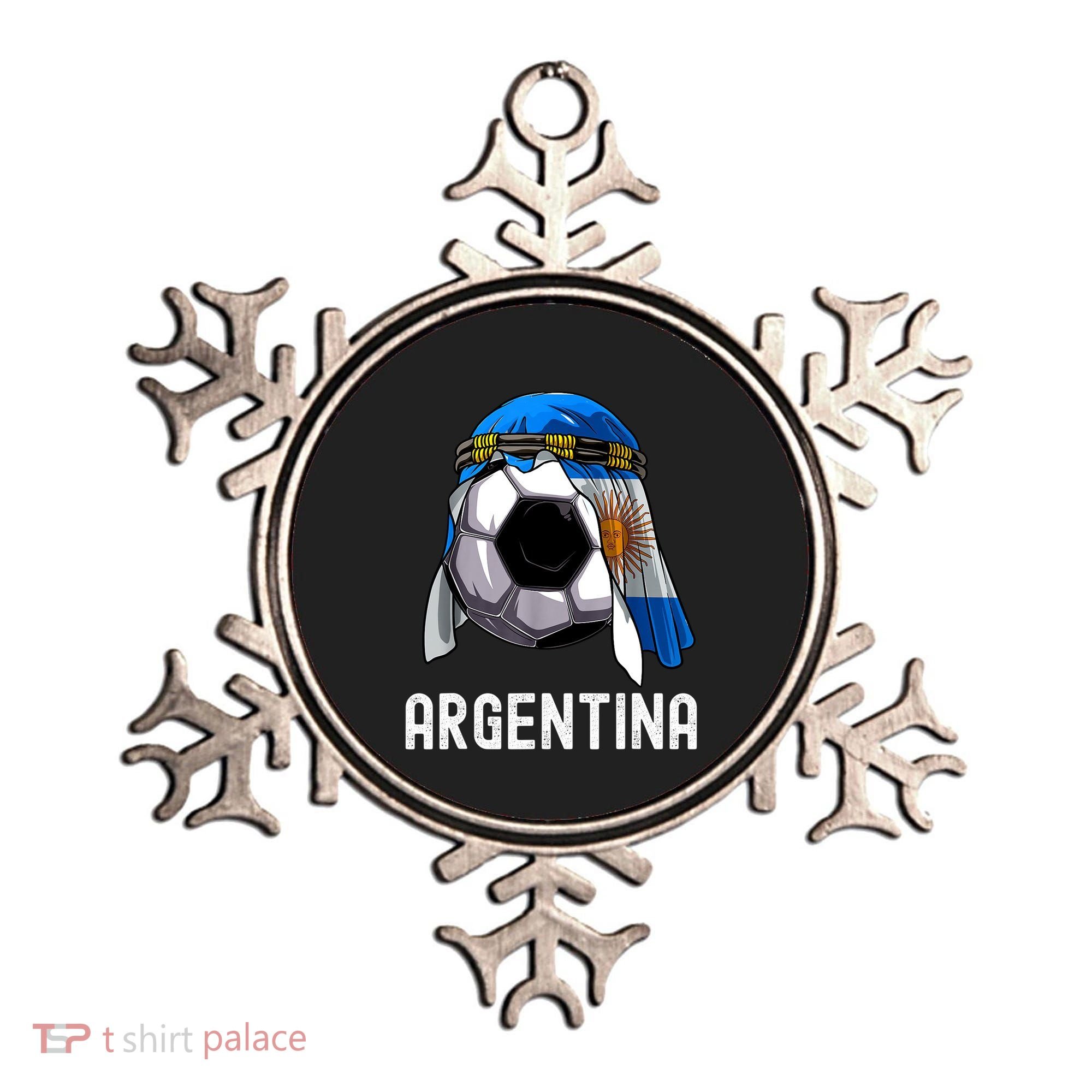 Argentina Soccer Support Team Jersey Argentinian Flag Ornament