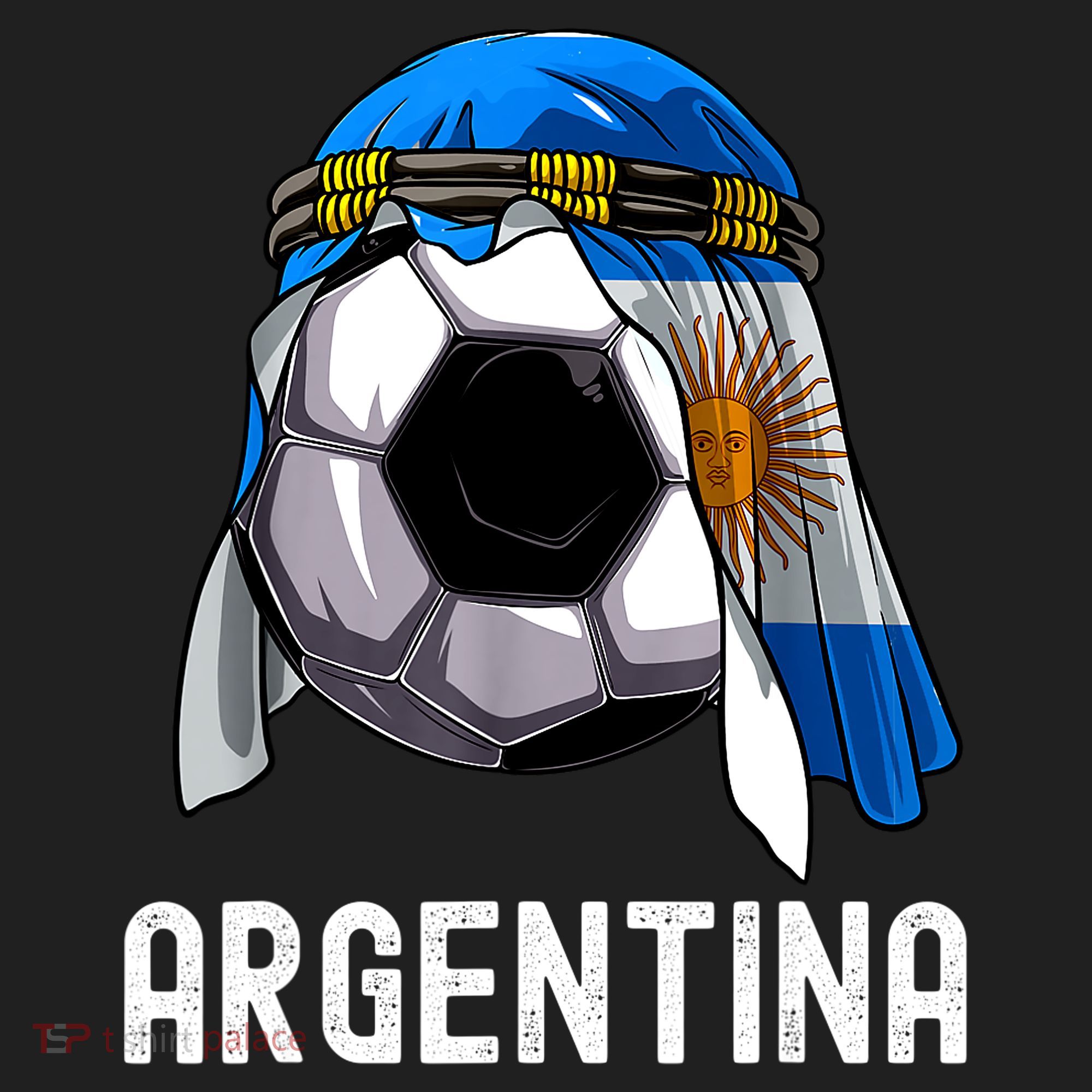 Argentina Soccer Support Team Jersey Argentinian Flag Hat
