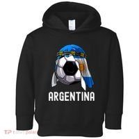 Argentina Soccer Support Team Jersey Argentinian Flag Toddler Hoodie thumb 0