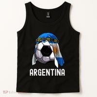Argentina Soccer Support Team Jersey Argentinian Flag Tank Top thumb 2