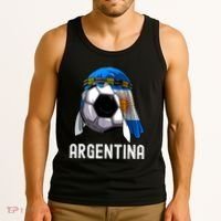 Argentina Soccer Support Team Jersey Argentinian Flag Tank Top thumb 3