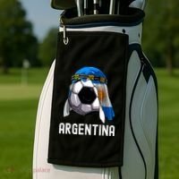 Argentina Soccer Support Team Jersey Argentinian Flag Golf Towel thumb 2