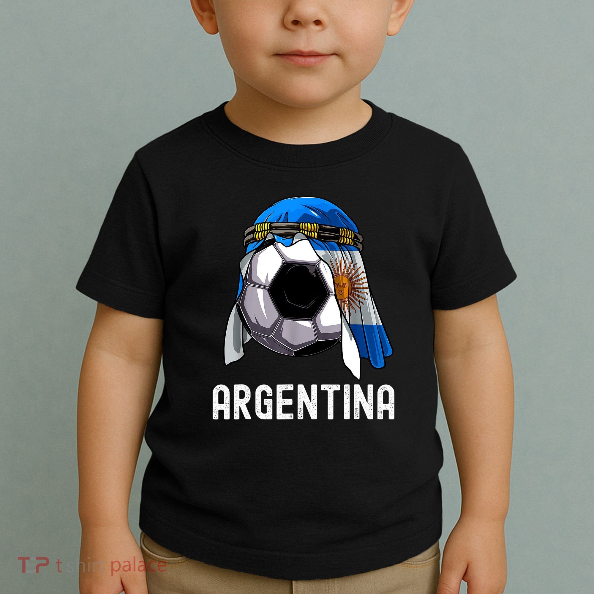 Argentina Soccer Support Team Jersey Argentinian Flag Toddler T-Shirt
