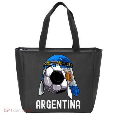 Argentina Soccer Support Team Jersey Argentinian Flag Tote Bag