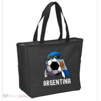 Argentina Soccer Support Team Jersey Argentinian Flag Tote Bag thumb 2