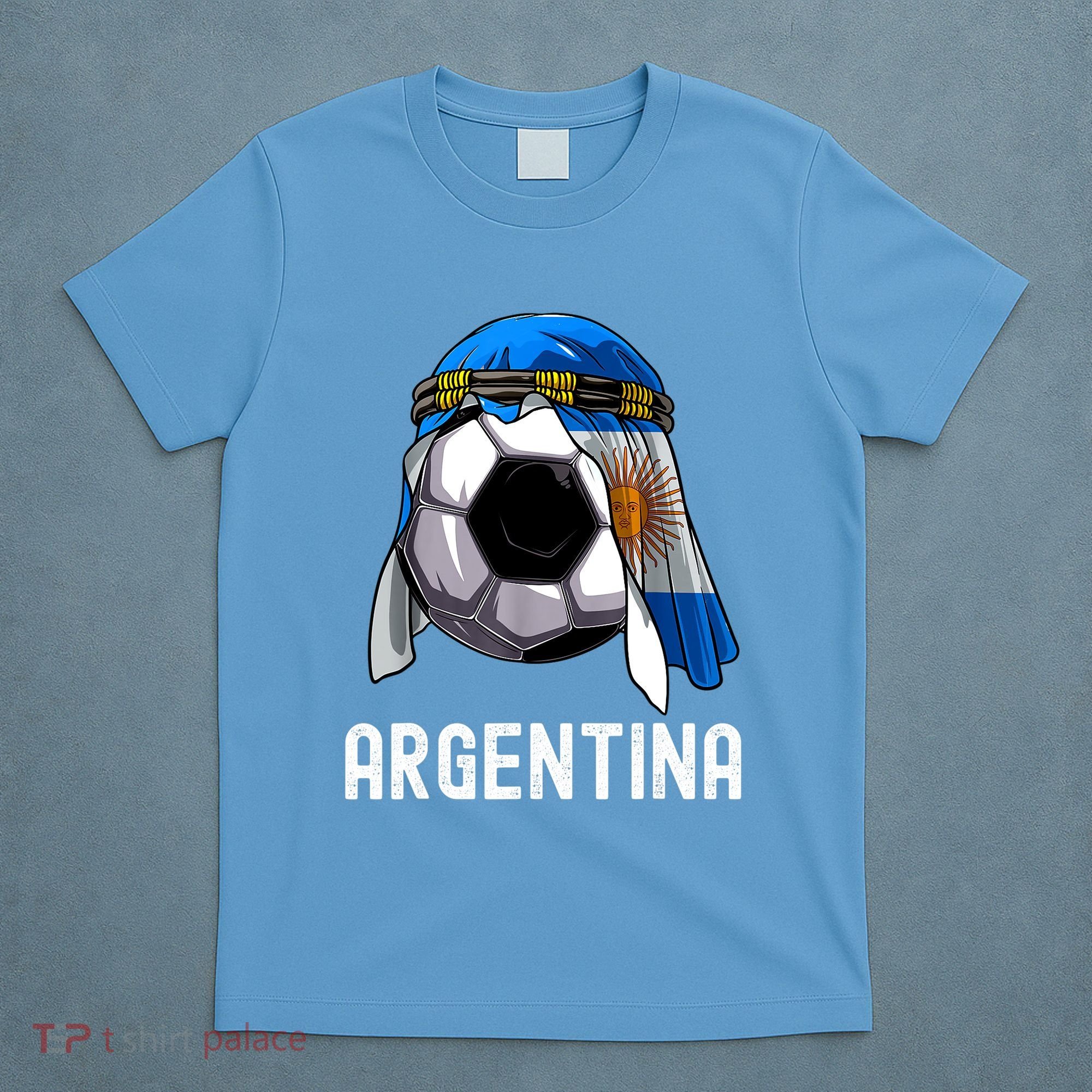 Argentina Soccer Support Team Jersey Argentinian Flag T-Shirt