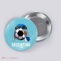 Argentina Soccer Support Team Jersey Argentinian Flag Button thumb 0