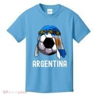 Argentina Soccer Support Team Jersey Argentinian Flag Kids T-Shirt thumb 0