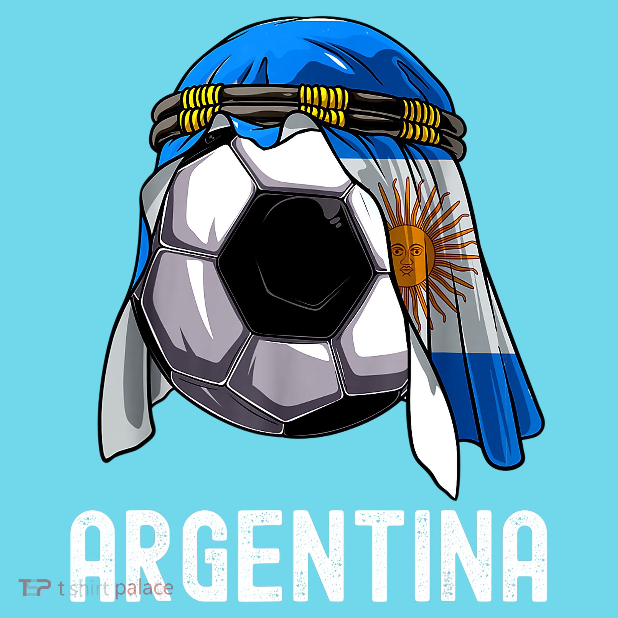 Argentina Soccer Support Team Jersey Argentinian Flag Kids T-Shirt