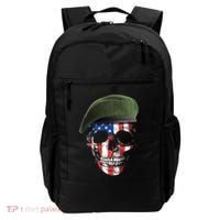 American Soldier Skull Flag 4th Of July Meaningful Gift Backpack thumb 0