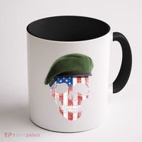 American Soldier Skull Flag 4th Of July Meaningful Gift Coffee Mug thumb 1