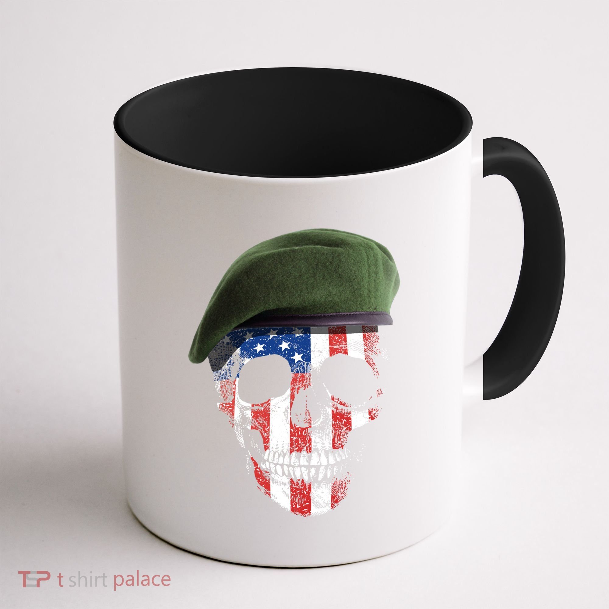 American Soldier Skull Flag 4th Of July Meaningful Gift Coffee Mug