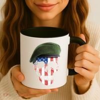 American Soldier Skull Flag 4th Of July Meaningful Gift Coffee Mug thumb 3
