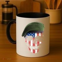 American Soldier Skull Flag 4th Of July Meaningful Gift Coffee Mug thumb 4